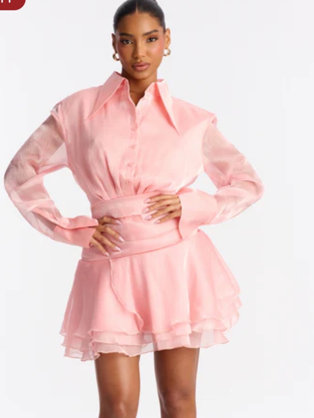 Pink mini dress